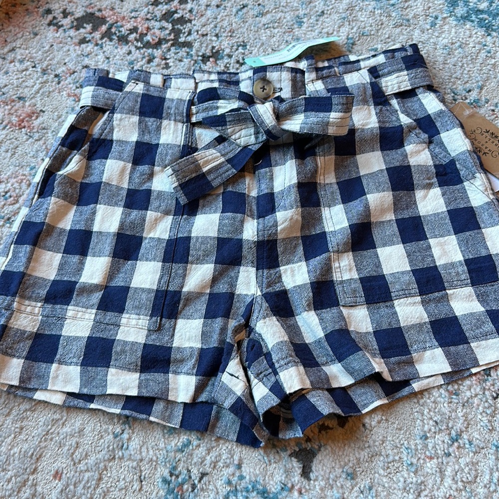 Mason and Belle Paperbag Tie Waist Utility Short Size 4